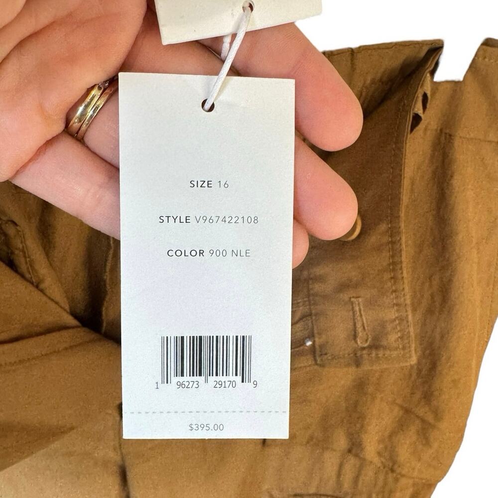 VINCE NWT Mid-Rise Fluid Cargo Trouser Pants Brown Nile Sz 16 Gorpcore $395 MSRP - Picture 9 of 10